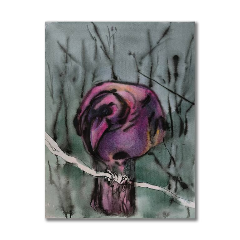 Original Contemporary Wildlife Painting by Yana Dmitrieva