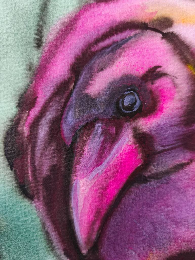 Original Contemporary Wildlife Painting by Yana Dmitrieva