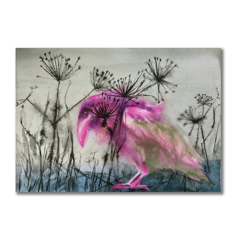 Original Surrealism Wildlife Painting by Yana Dmitrieva