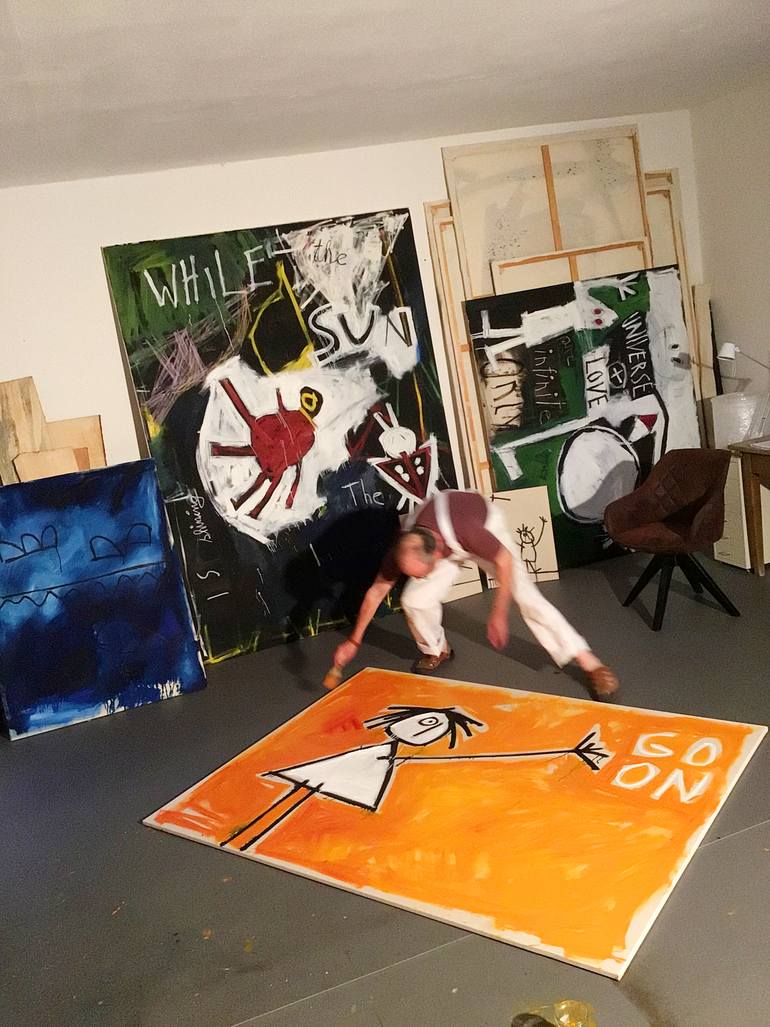 Original Contemporary Cartoon Painting by Hari Beierl