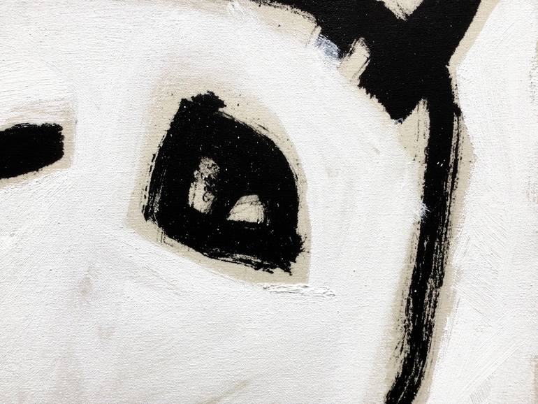 Original Black & White Abstract Painting by Hari Beierl