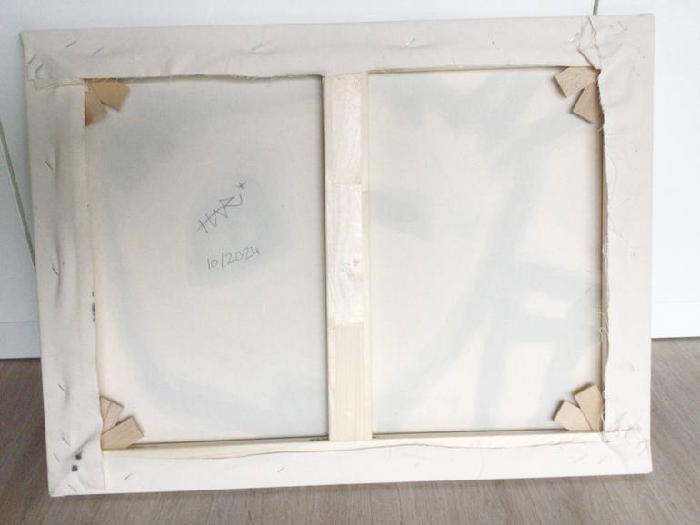 Original Black & White Abstract Painting by Hari Beierl