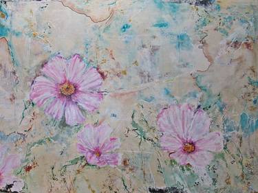 Original Abstract Expressionism Floral Painting by Amy Block