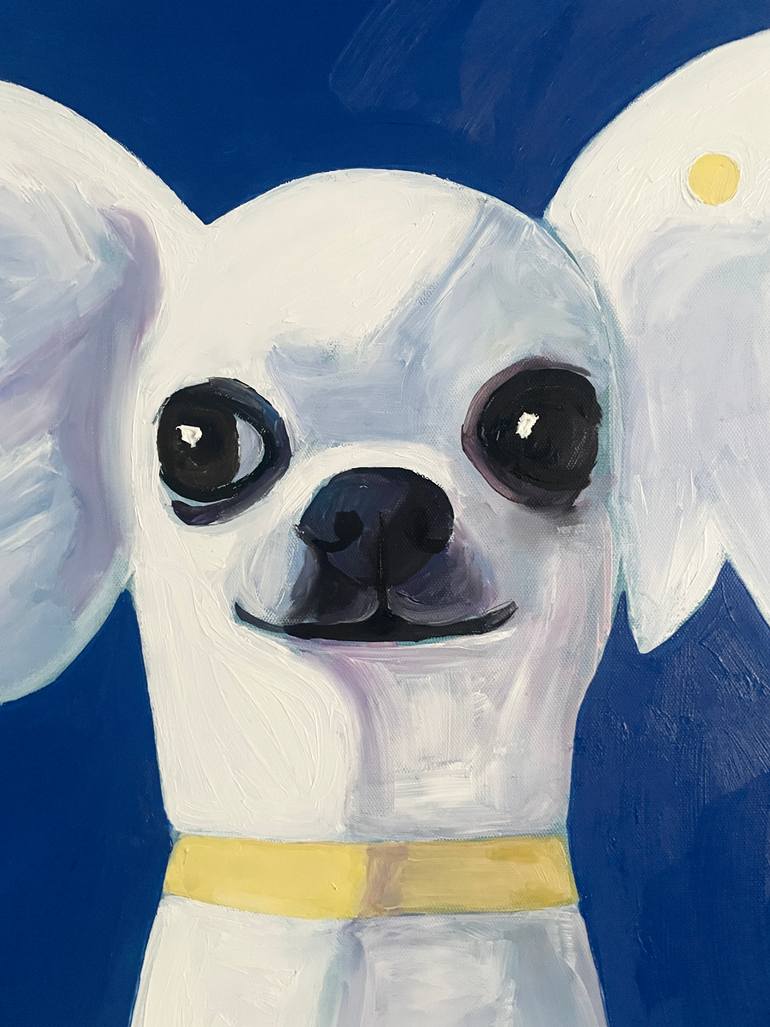 Original Expressionism Dogs Painting by Assya Lucky