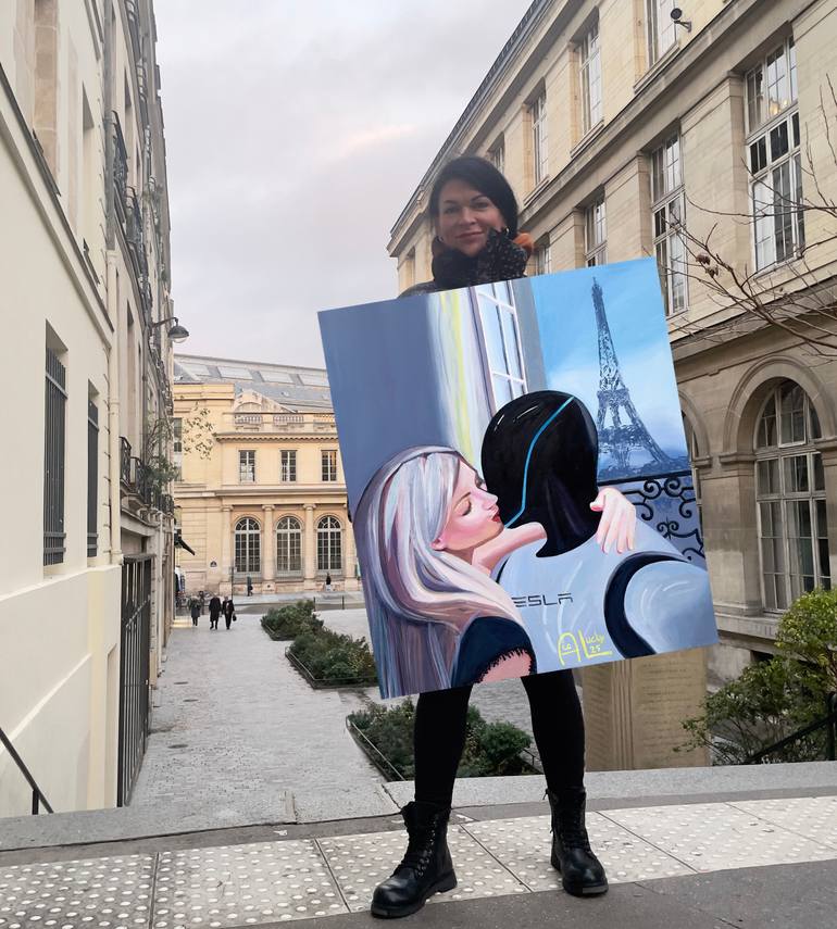 Original Realism Love Painting by Assya Lucky