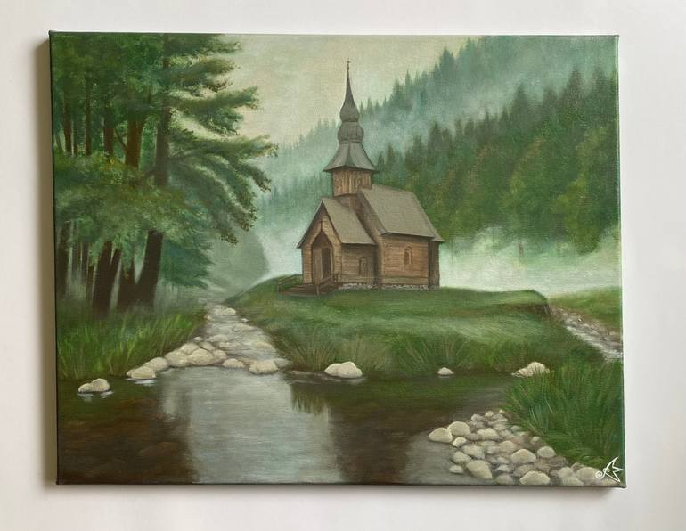 Original Realism Landscape Painting by Hanna Kravchenko