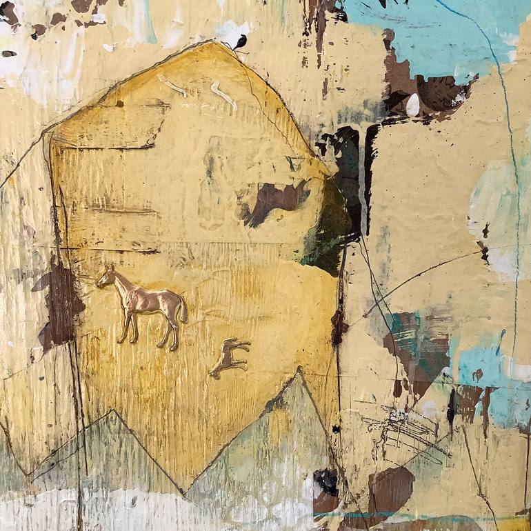 Original Folk Abstract Painting by Tammy Hudgeon