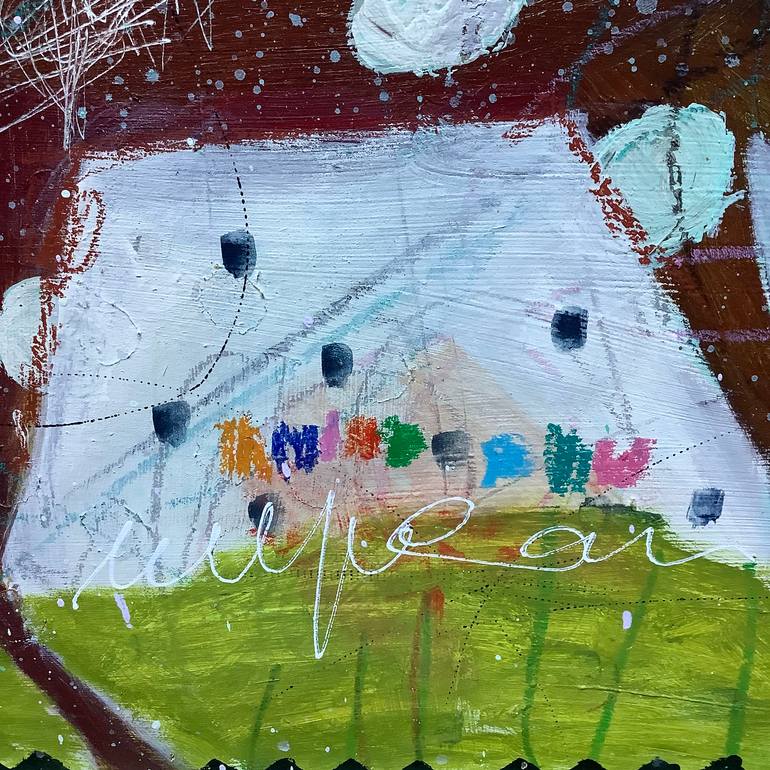 Original Abstract Animal Painting by Tammy Hudgeon