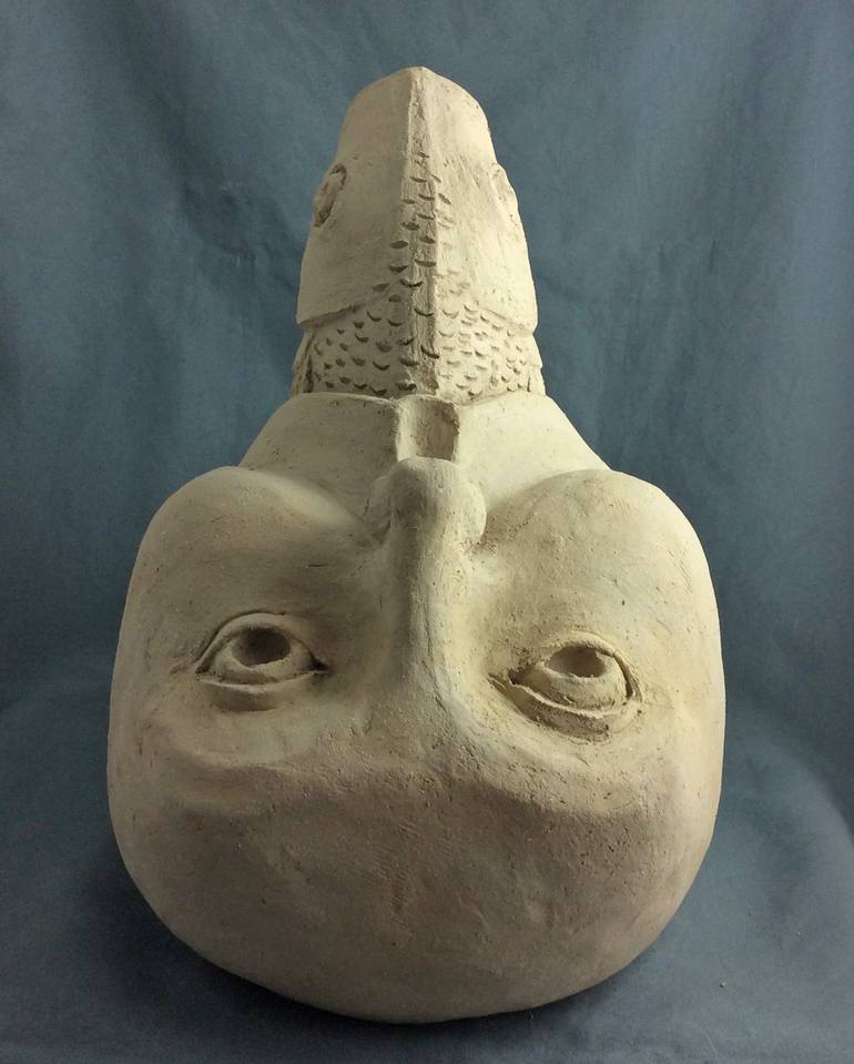 Original Expressionism Humor Sculpture by Sandra K