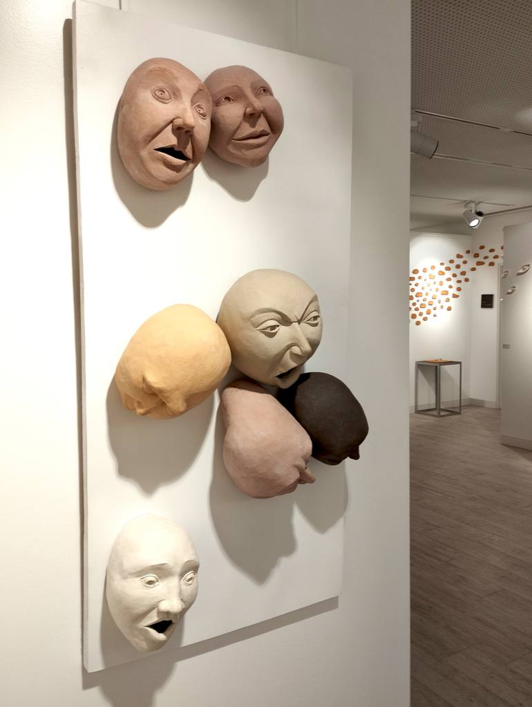 Original Contemporary People Sculpture by Sandra K