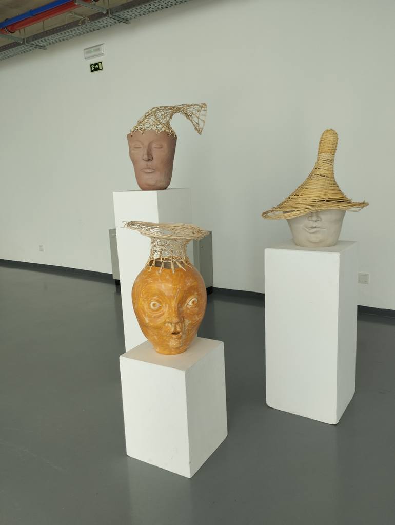 Original Contemporary People Sculpture by Sandra K