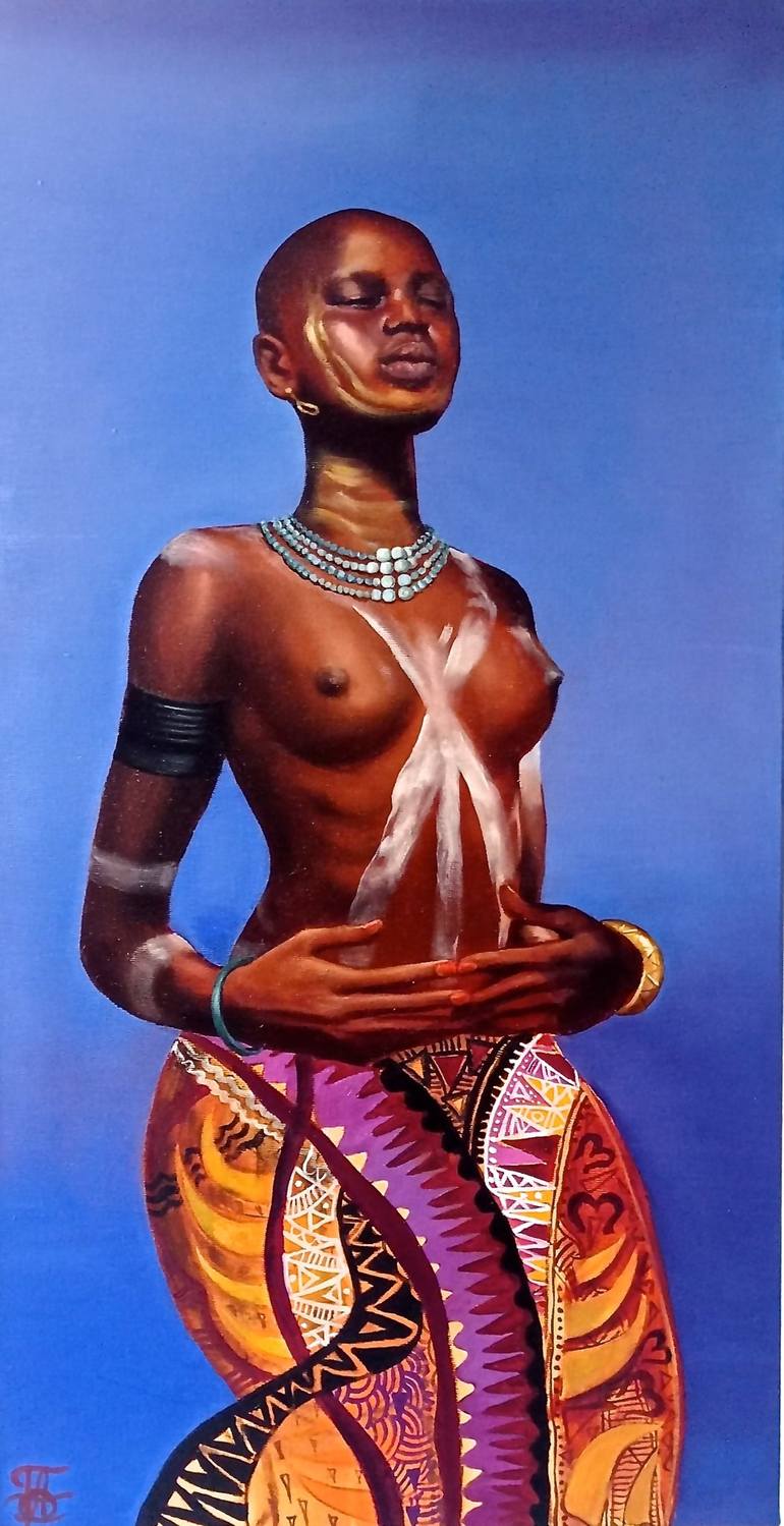 Print of Figurative Women Paintings by Aksinya Byuraeva