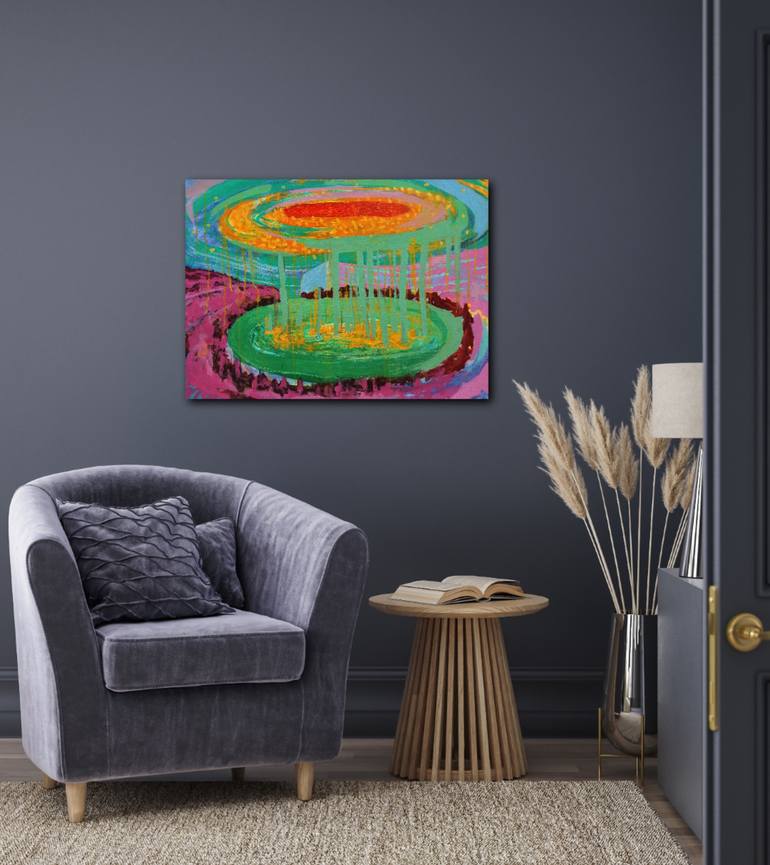 Original Abstract Landscape Painting by Luis Tibar