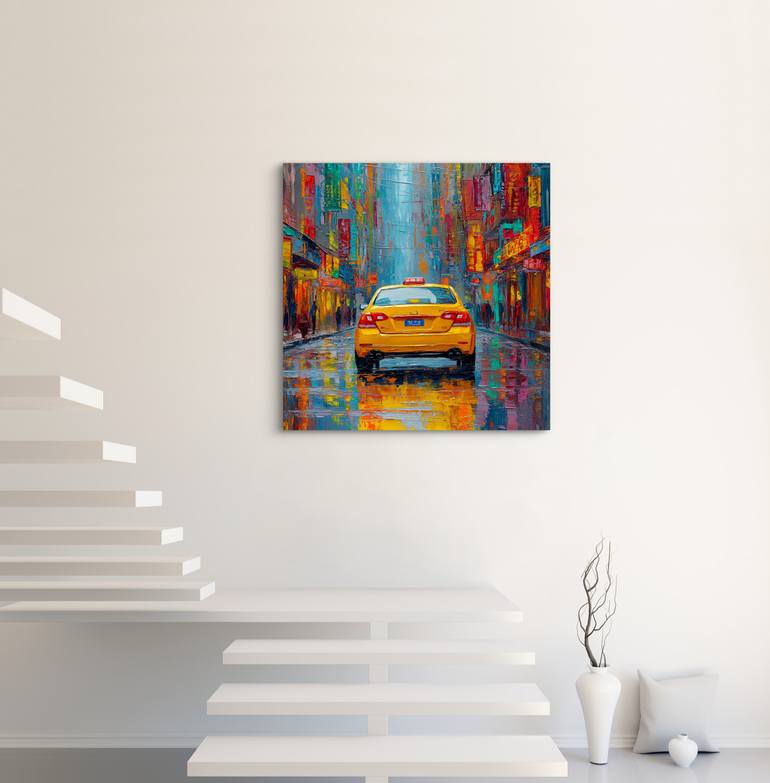 Original Impressionism Car Digital by Tasha Ali