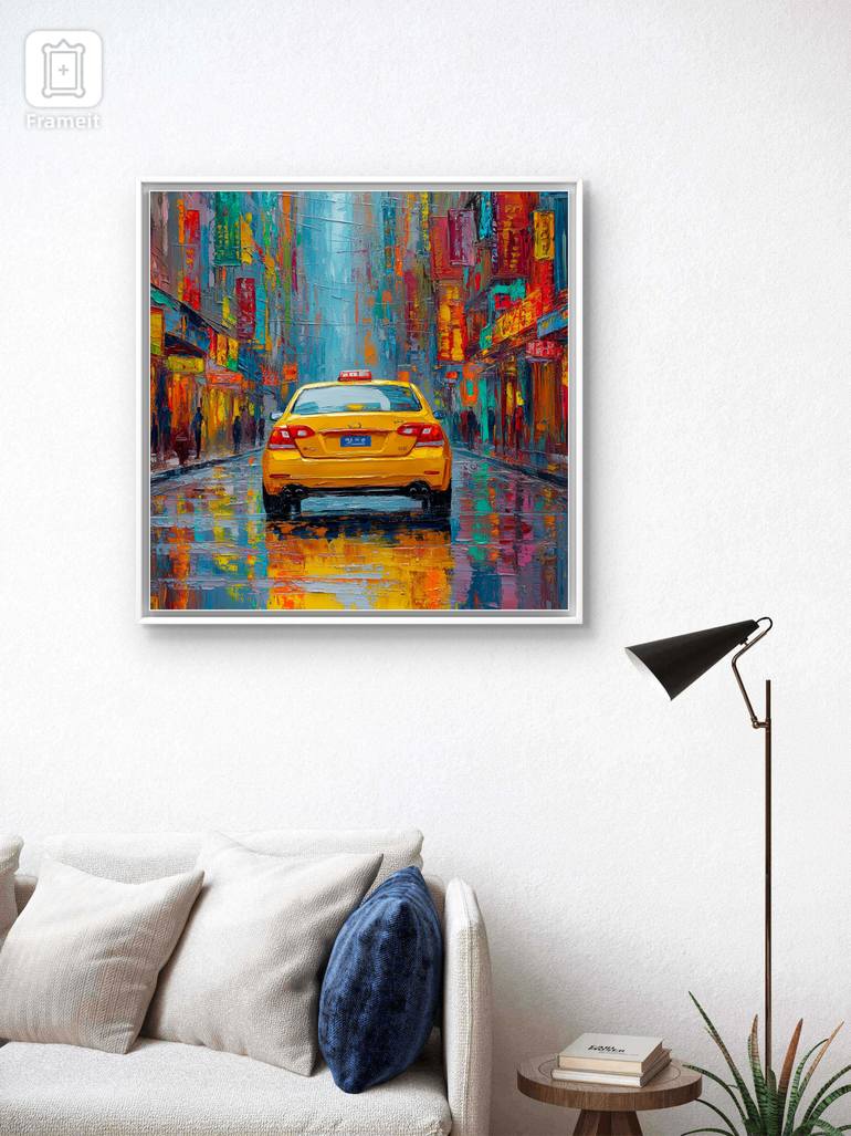Original Impressionism Car Digital by Tasha Ali