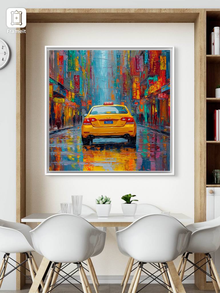 Original Impressionism Car Digital by Tasha Ali