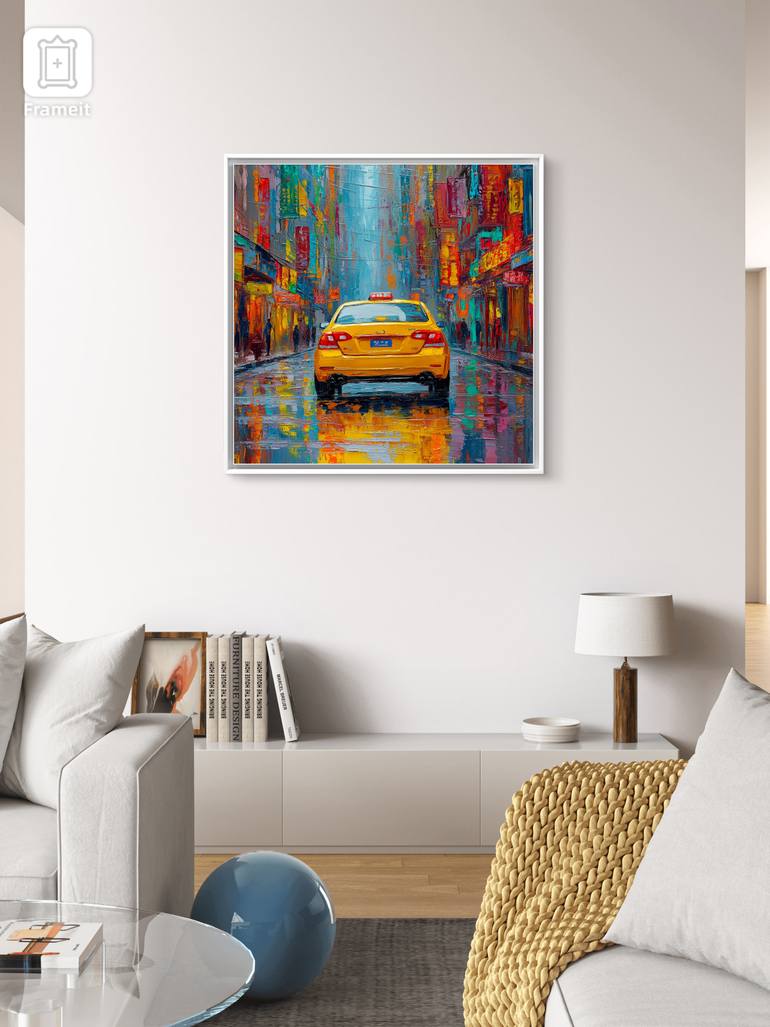 Original Impressionism Car Digital by Tasha Ali