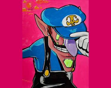 Original Abstract Cartoon Painting by Ridwan Shittu