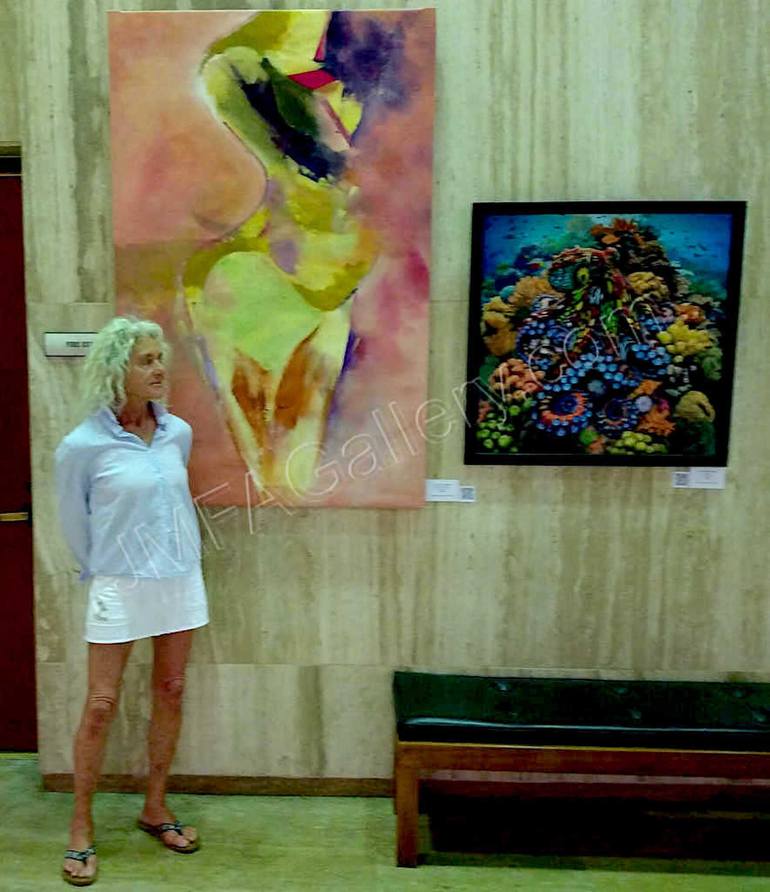 Original Abstract Expressionism Abstract Painting by Kate Johnson