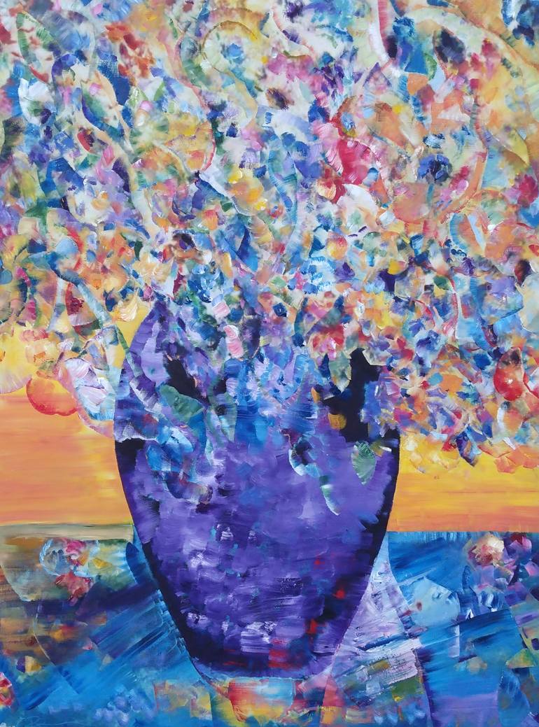 Original Abstract Expressionism Abstract Painting by Kate Johnson