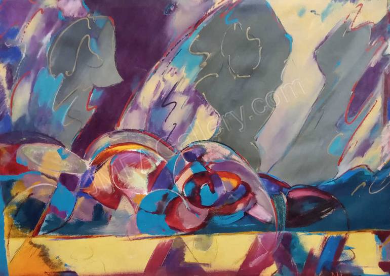 Original Abstract Expressionism Abstract Painting by Kate Johnson