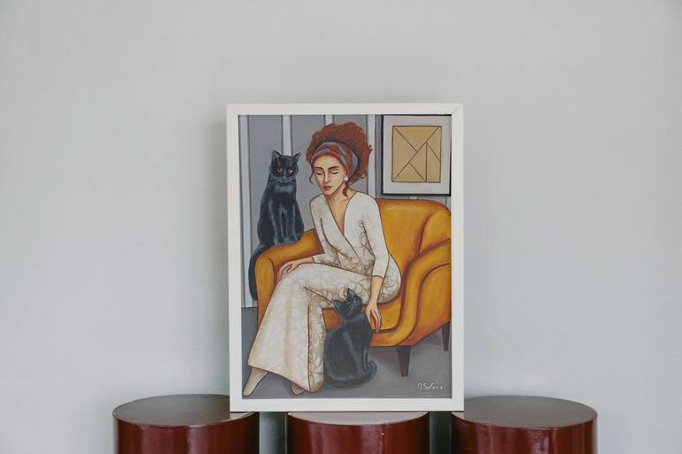 Original Figurative People Painting by Olga Salaris