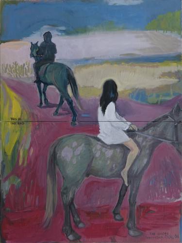 Original Fauvism Horse Paintings by Janusz Gałuszka