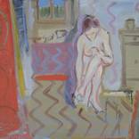 The red cycle changes everything. Woman preparing for the day. by Janusz Gałuszka
