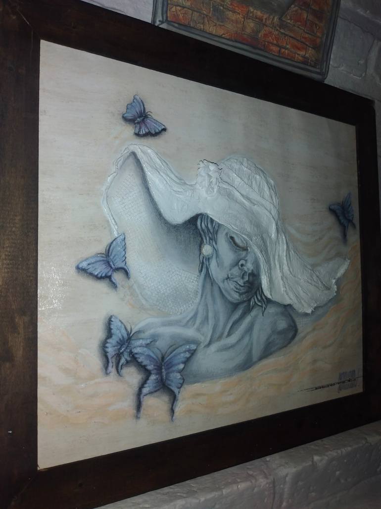 Original Abstract Expressionism Women Mixed Media by Jonatan Gerardis