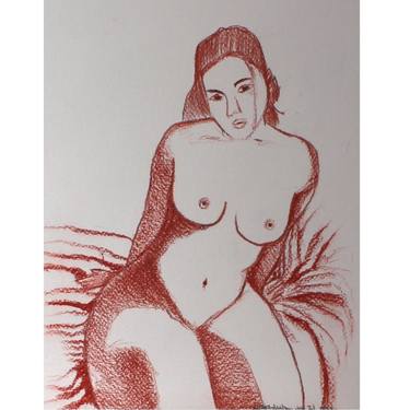 Original Expressionism People Drawings by Liebner-Anthony Studio
