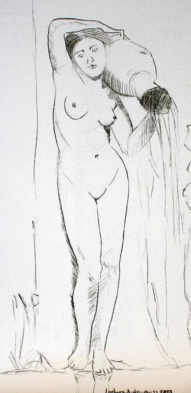 Original Contemporary People Drawings by Liebner-Anthony Studio