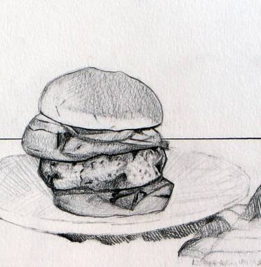 Original Abstract Food Drawings by Liebner-Anthony Studio