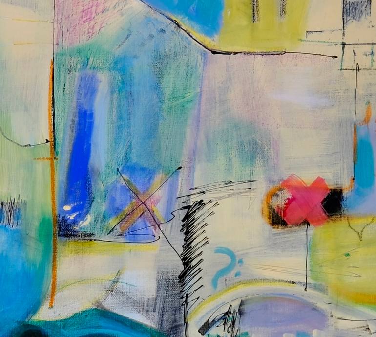 Original Abstract Expressionism Abstract Painting by Ani Kusho