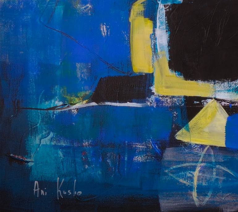 Original Abstract Expressionism Abstract Painting by Ani Kusho