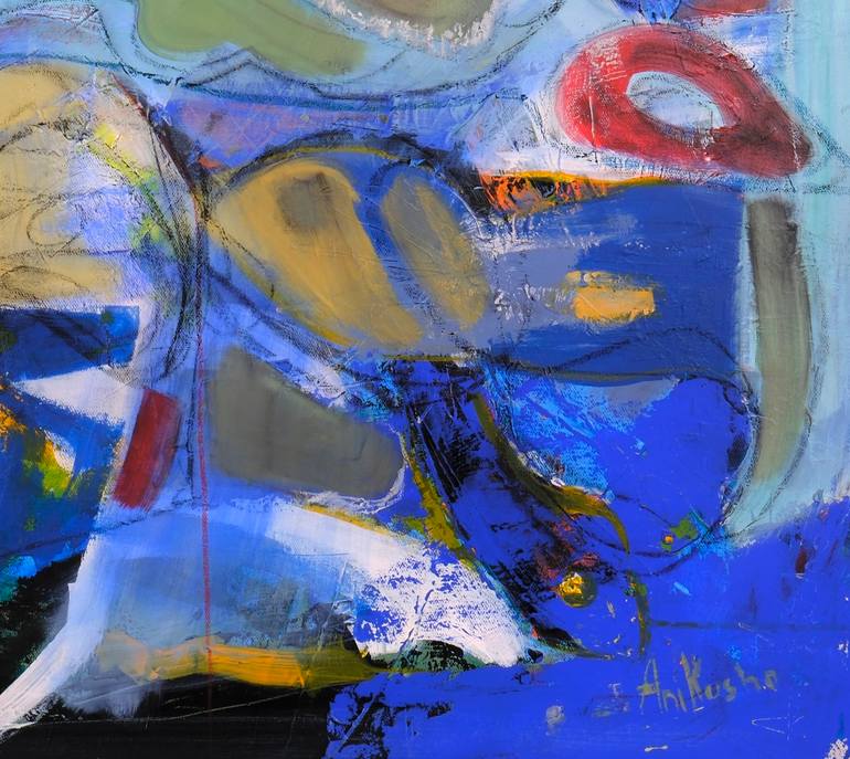 Original Abstract Expressionism Abstract Painting by Ani Kusho