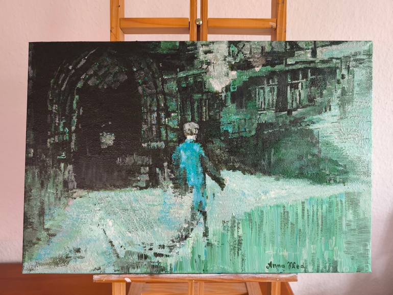 Original Abstract People Painting by Anna Annawed