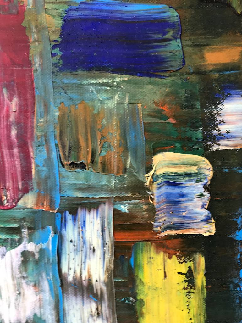 Original Abstract Expressionism Abstract Painting by Bruno Georges David