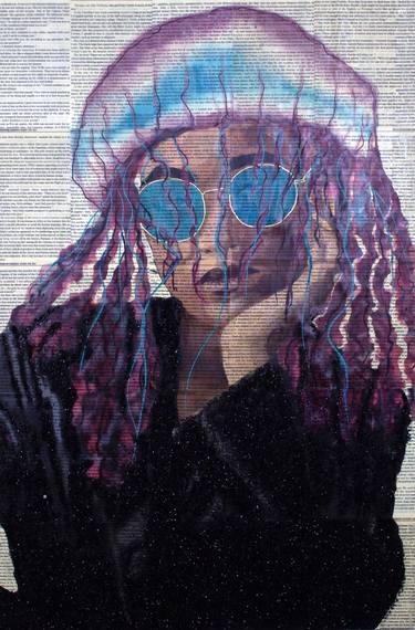 Original Contemporary People Mixed Media by Shannon Gonzalez