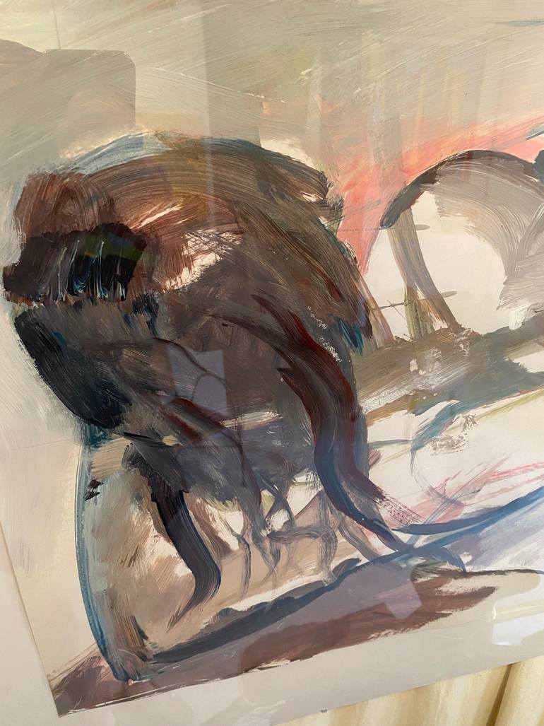 Original Expressionism Nude Painting by Foke Stribos