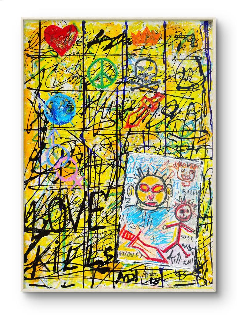 Original Abstract Love Painting by Aditya Singh Thakur