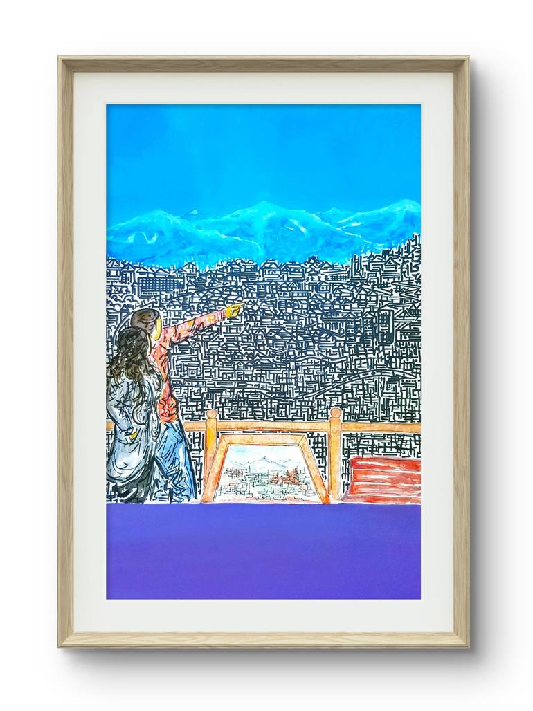 Original Abstract People Painting by Aditya Singh Thakur