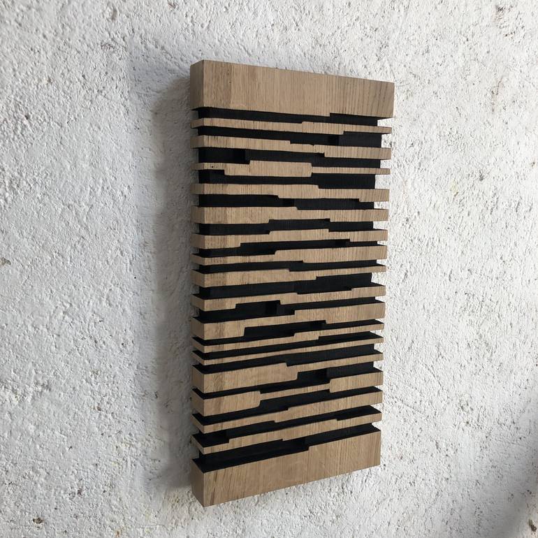 Original Geometric Abstract Sculpture by Alban Lanore