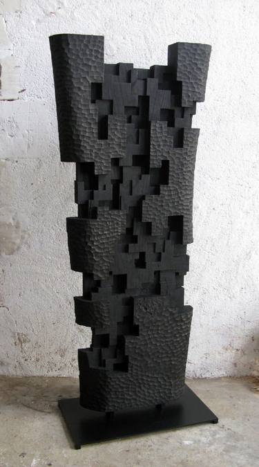 Original Geometric Abstract Sculpture by Alban Lanore