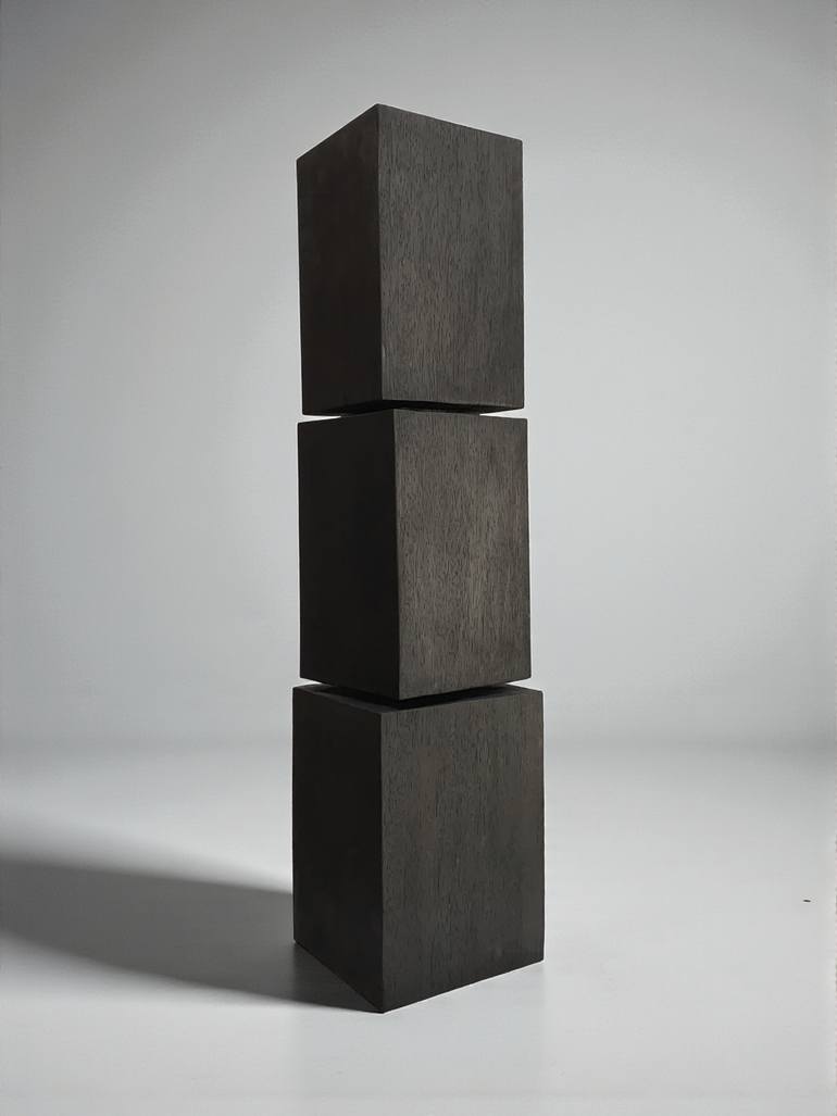 Original Geometric Abstract Sculpture by Alban Lanore