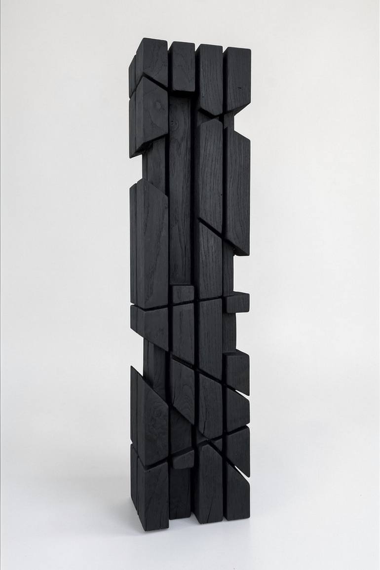 Original Geometric Abstract Sculpture by Alban Lanore