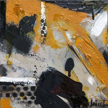Original Abstract Expressionism Abstract Mixed Media by Laura Iniesta Terre