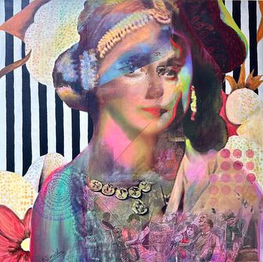 Original Conceptual People Mixed Media by Nimisha Doongarwal