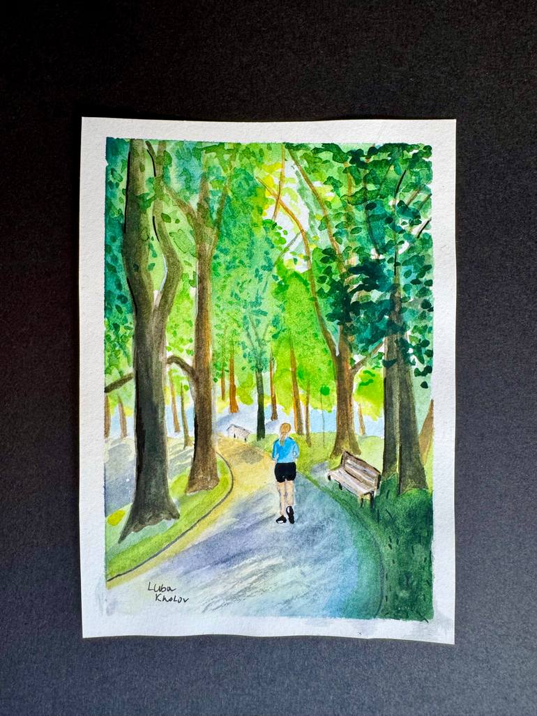 Original Conceptual Landscape Painting by Luba Kholov