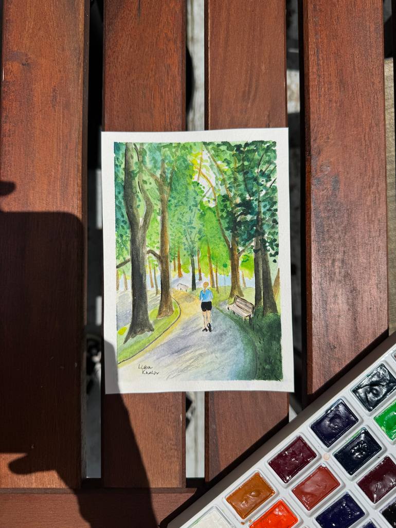 Original Conceptual Landscape Painting by Luba Kholov