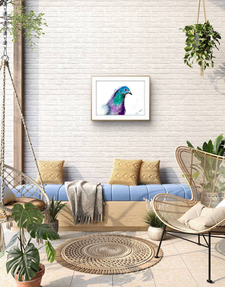 Original Expressionism Animal Painting by Luba Kholov